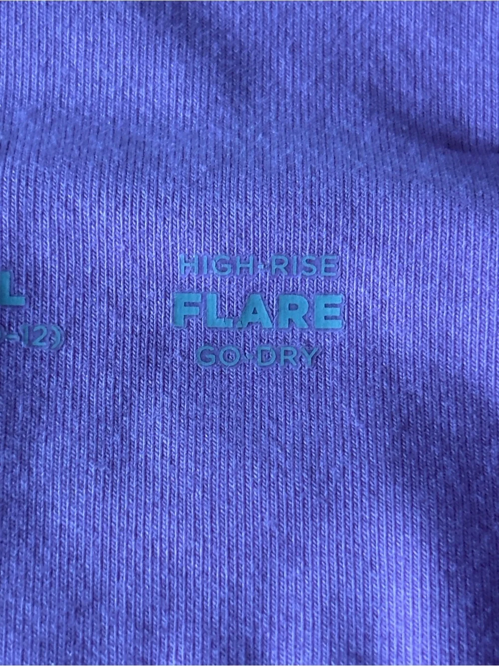 Old Navy High-Rise flare go dry Lilac Bike Shorts in size M